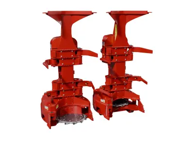 QUADCO 2900 Feller Buncher Head  3D Model Low-poly 3D model