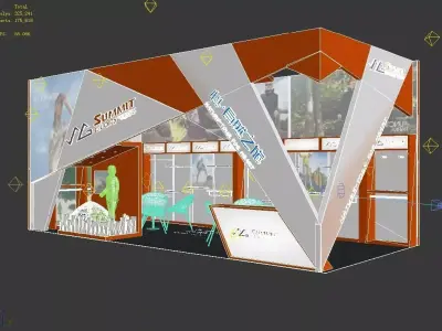 Exhibition - Area - 9X4-3DMAX2009-016 3D model