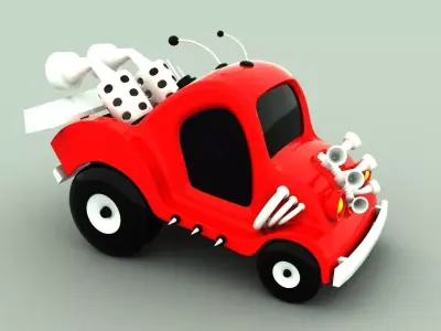 Race Car Free low-poly 3D model