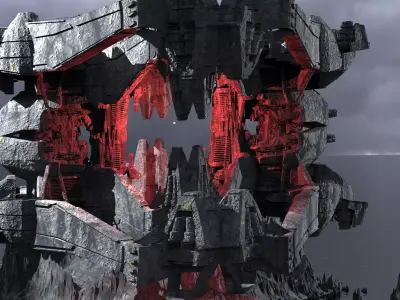 Emperor Flag Ocean base 1 3D model