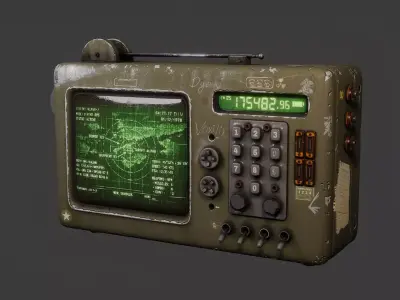 Military Console Terminal 1980s  3D model