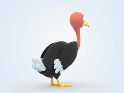 Vulture Bird 3D model