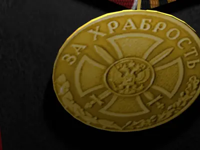 Medal Low-poly 3D model purchase