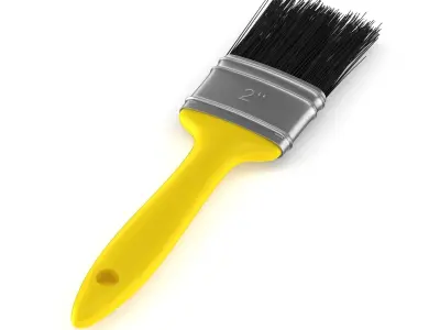 3 Brushes Set paint brush 3D model