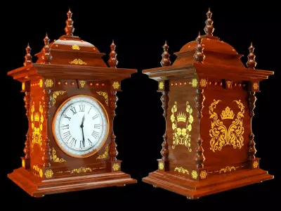 European craft clock-C4Dmodel 3D model