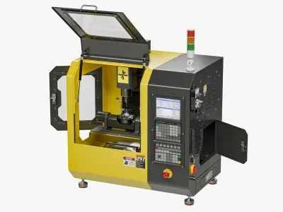 Tabletop Lathe 5 3D model