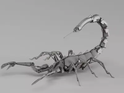 S00012 Mechanical Scorpion Mech 3D model