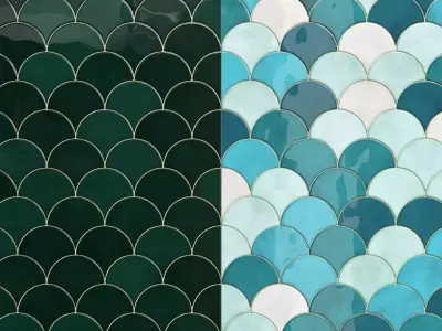 Fish tiles 3D model