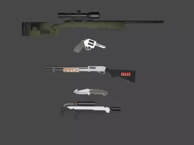 Good Guns Free low-poly 3D model