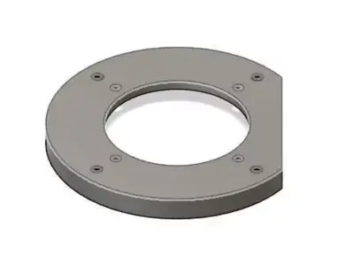 flange round metal plate 3D model