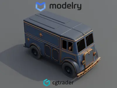 Delivery Van 3D model purchase