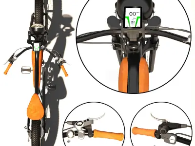 electric bike 3D model purchase