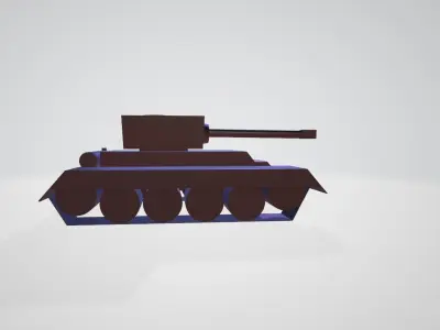 Tank model Low-poly 3D model