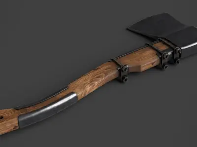 Modifiable Strike Weapon 11 Low-poly 3D model