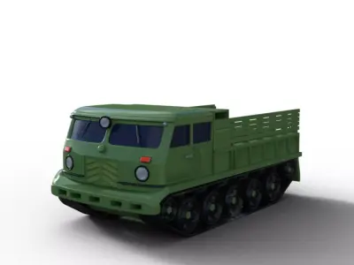 Artillery Tractor 3D model