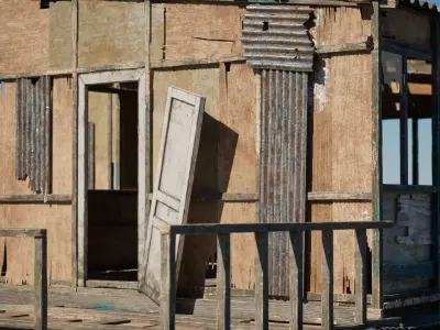 Big Slums pack Low-poly 3D model