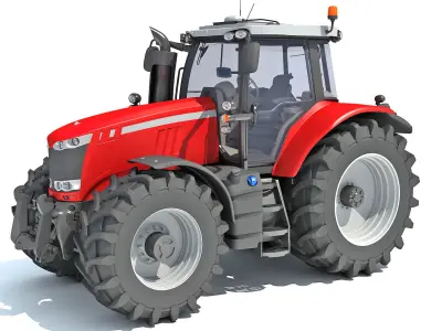 Farm Tractor 3D model buy