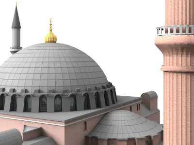 Hagia Sophia 3D model from CGTrader
