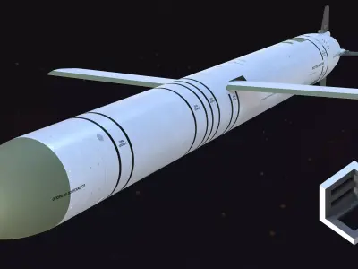 9M727 version of R-500 missile for Iskander-K system 3D model purchase