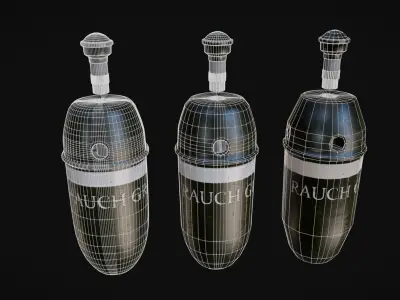 German WW2 M42 Smoke Grenade 3D model