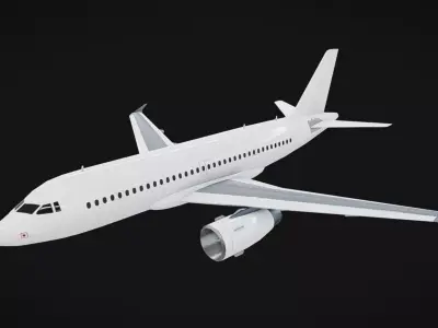 Airliner Low-poly 3D model