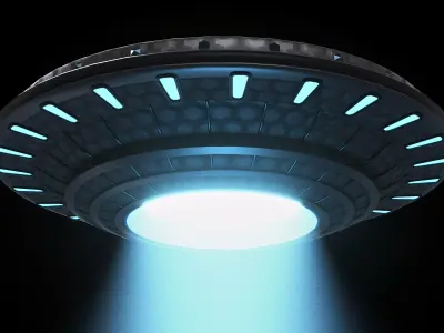 UFO SHIP Low-poly 3D model