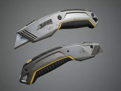 Utility Knife Low-poly 3D model purchase