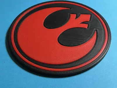 Emblem of the Rebel Alliance Coaster Free 3D print model