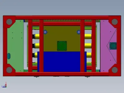 times speed chain roller cross conveyor 3D model