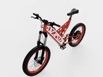 Bicycle electric mountain bike 3D model