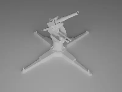 Antiaircraft model 3D print model