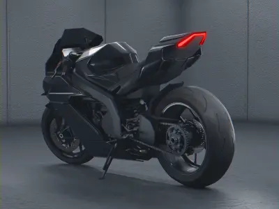 Mav-1r sportbike concept motorcycle 3D model 3D model