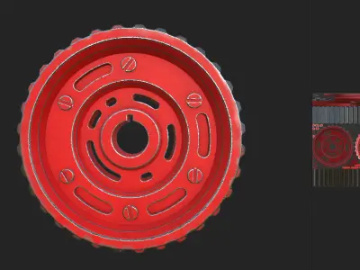 Gear 01 PBR Free low-poly 3D model