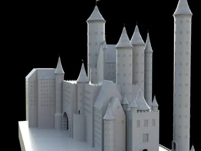 Medieval castle 3D model order