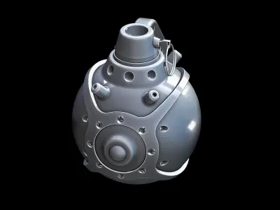 Sci-Fi Grenades Set  3D model