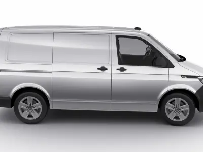 VW Transporter T6 1 panel van 2019 3D model