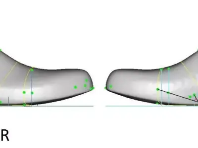 Diabetes Men Shoe  Last 3D model