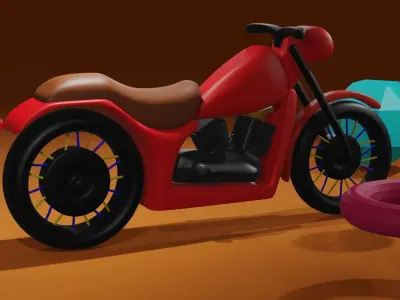 toy motorcycle Free 3D model