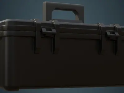 Toolbox 3A Low-poly 3D model
