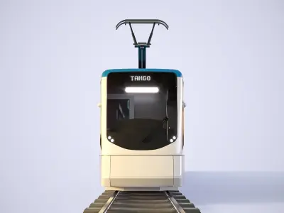 Stadler Tango city tram with 4k textures 3D model