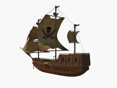 Pirate Ship 3D model shop