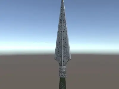 Bellatrix Lestrange Dagger Low-poly 3D model