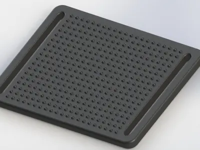 Movable footrest 3D model