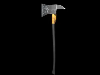 Axes Blade Free low-poly 3D model