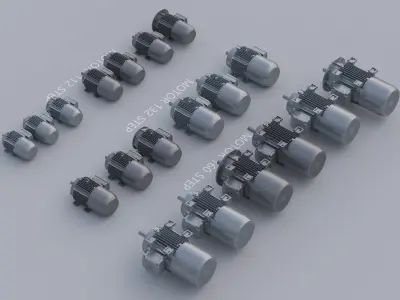 WEG motor model 3D model purchase