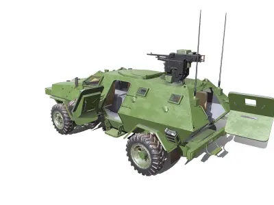Armored Personnel Carrier APC PBR Low-poly 3D model