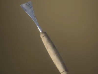 Game Ready LP Chisel Carpenter Viking Medieval PBR Low-poly 3D model