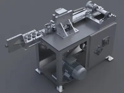 Wire bending machine 3D model