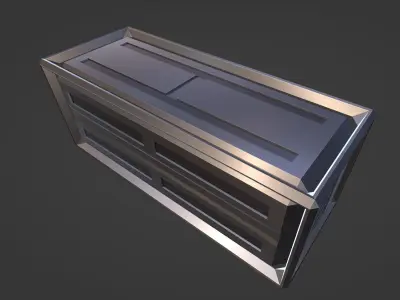 Sci fi Container Storage box room Low Poly Low-poly 3D model