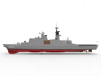 ROCS Kang Ding Frigate 3D model